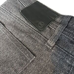 AG Adriano Goldschmied Everett Slim Straight Herringbone Pants Mens 35x34 READ‎